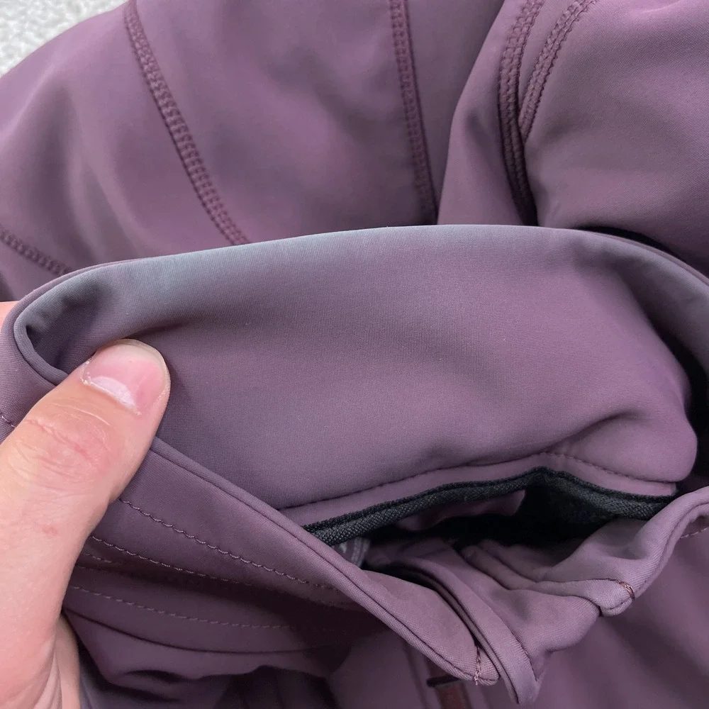 Prana Jacket Womens XL Purple Keva Softshell Full Zip Fleece Lined Coat Outdoors